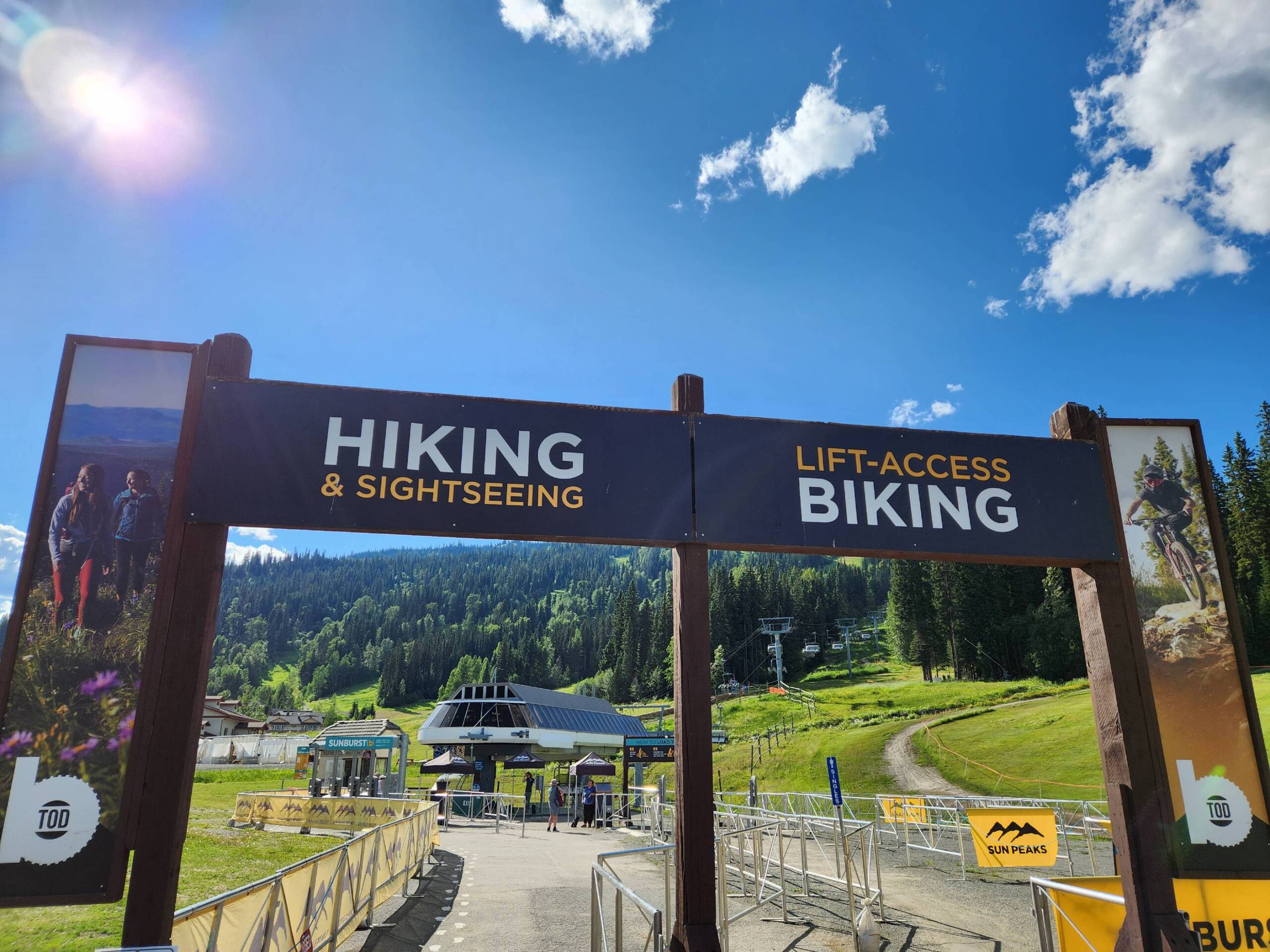 Sun Peaks Resort Hiking-Biking access