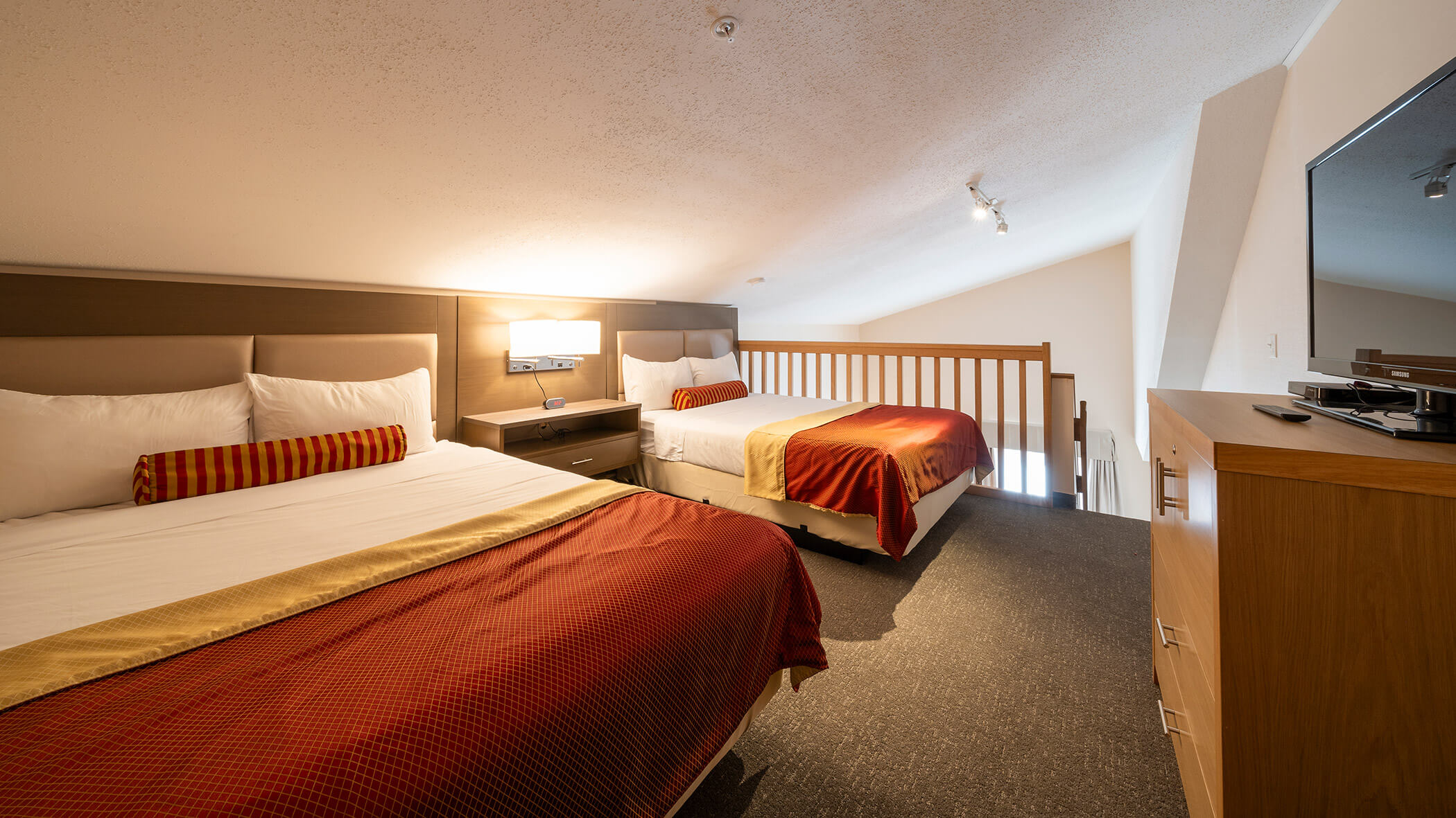 Sleeping area of the Deluxe Loft Studio