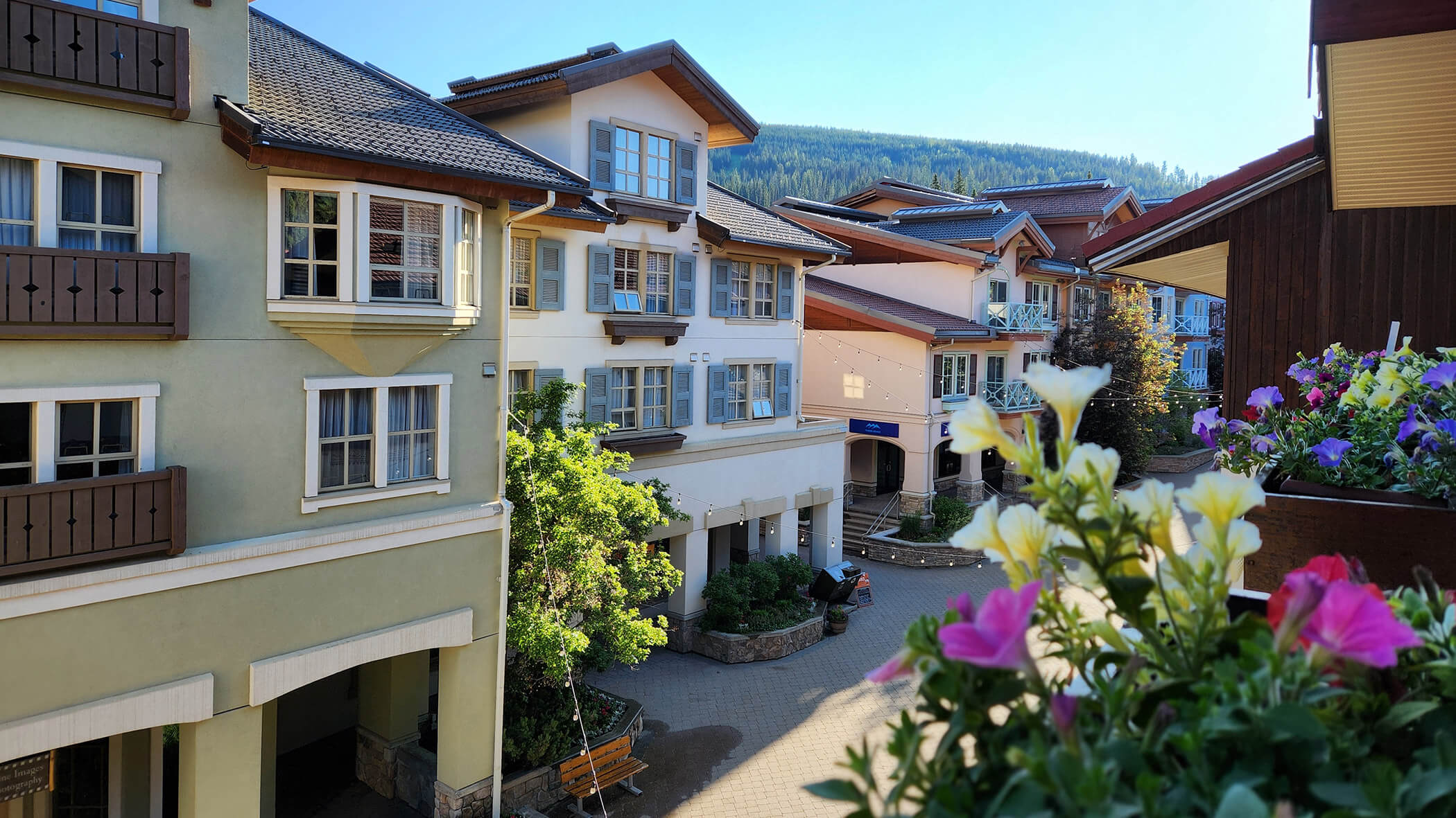 View of the village of Sun Peaks