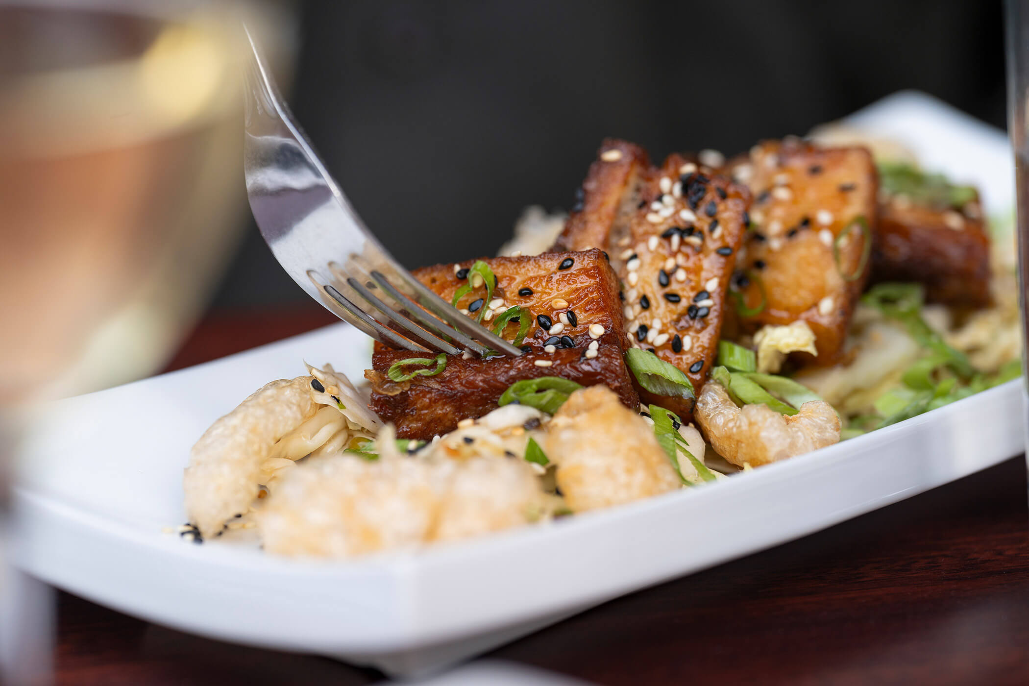 Main course in the steakhouse