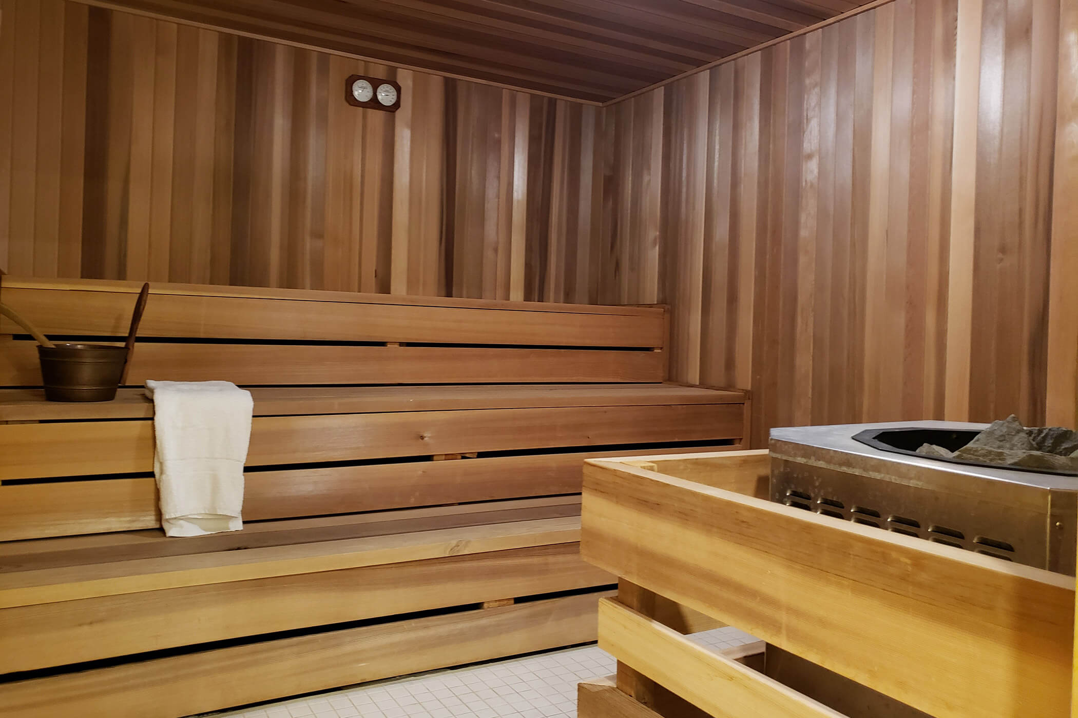 The Finnish sauna from the inside